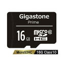 Gigastone マイクロSDカード16GBSDケース付きクラス10