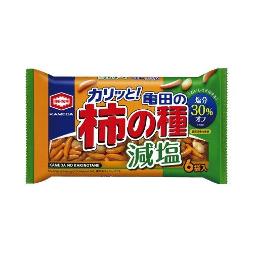 亀田製菓 減塩亀田の柿の種6袋×3