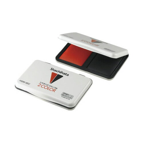 シヤチハタ スタンプ台　2COLOR赤黒