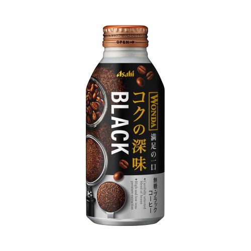 アサヒ飲料 ワンダコクの深味ブラックボトル缶400g24本