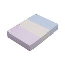 カウネット FSC認証プリンタ帳票カラー3面6穴 500枚×6