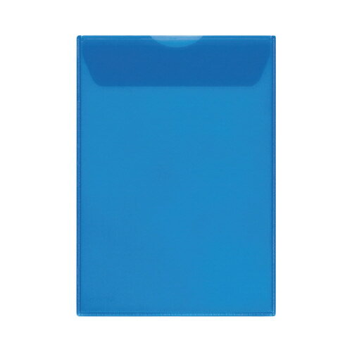 キングジム ジャケットホルダ−封筒タイプ A4タテ 青10枚