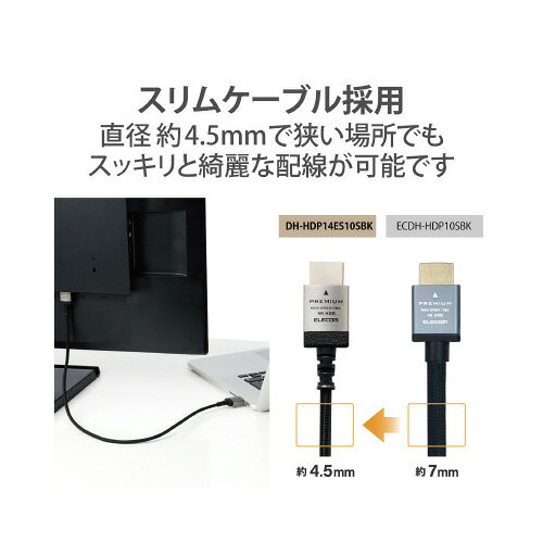エレコム HDMIケーブル　2m　ブラック