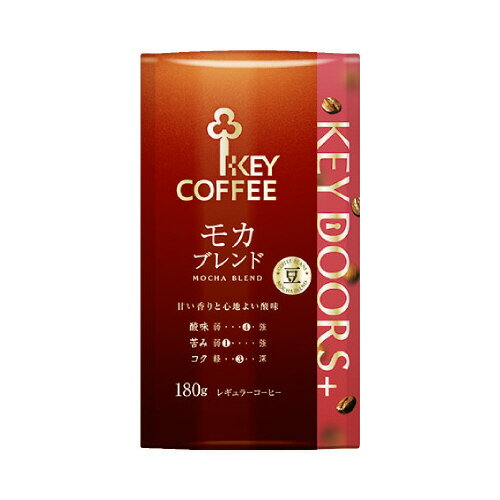 キーコーヒー KEYDOORS＋モカブレンド豆LP180g