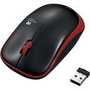 エレコム IRマウス 無線 3ボタン 省電力 レッド