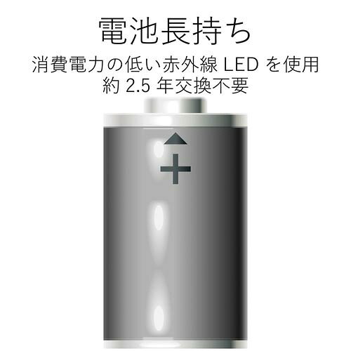 エレコム IRマウス　無線　3ボタン　省電力　レッド