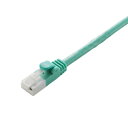 エレコム CAT6LANケーブル 2m/グリーン/簡易包装