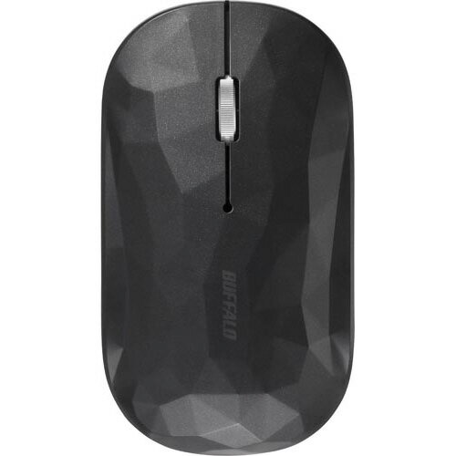 バッファロー 薄型 3ボタン 無線マウス ジオメトリー ブラック