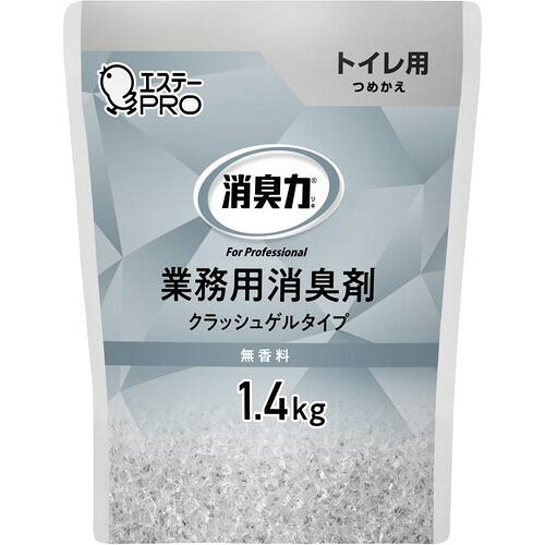 エステー 消臭力クラッシュゲルトイレ替　無香料1．4kg×6