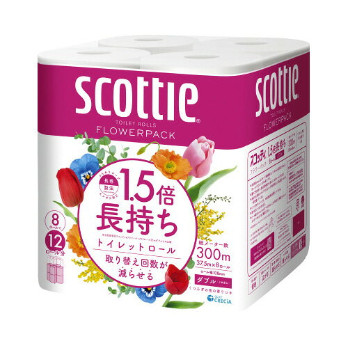 日本製紙クレシア スコッティーFパック1．5倍巻きW8R×8