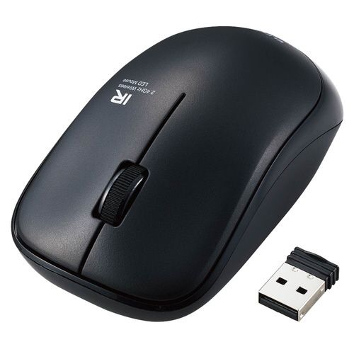 エレコム IRマウス 無線 3ボタン 省電力 抗菌 ブラック エレコム IRマウス 無線 3ボタン 省電力 抗菌 ブラック