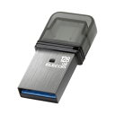 エレコム USBメモリ 128GB キャップ式 シルバー