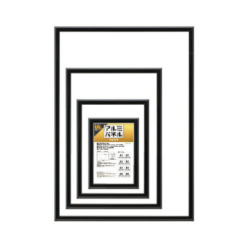 大額 アルミパネル　ポスター額　5016　A1　ブラック