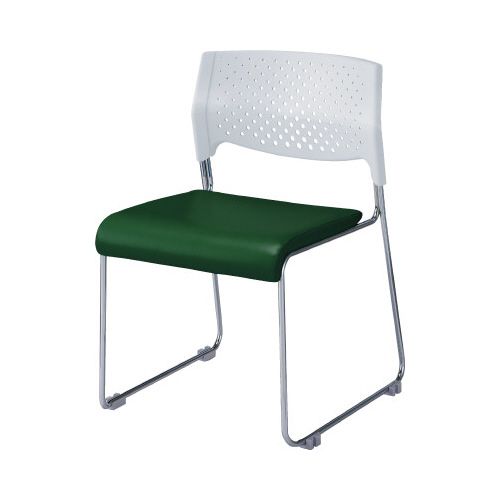 リーフジャパン DDスタッキング3CRDグリーン　PVC　4脚