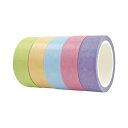 ワールドクラフト マスキングテープパステル5巻セット