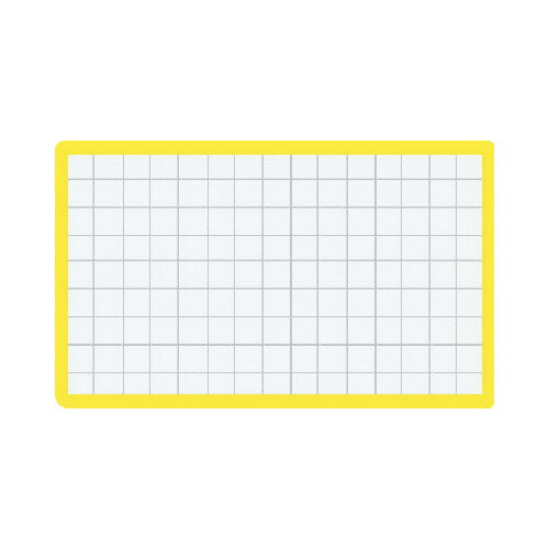 コクヨ マグネット見出し　カード寸法43×74mm黄X5