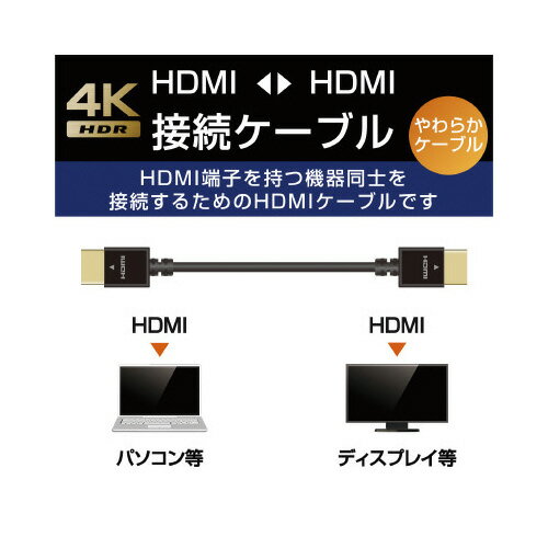 エレコム 高速伝送　イーサネット対応　やわらか　2．0m