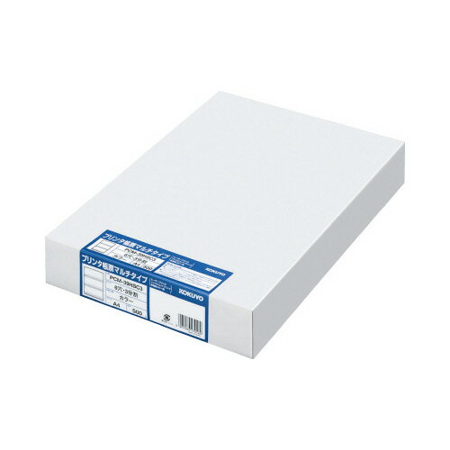 コクヨ マルチプリンタ用紙A4カラー3面6穴 500枚入