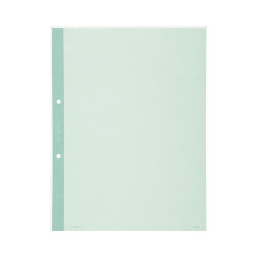 コクヨ クリヤーブック替紙 A4縦 2穴 緑 10枚