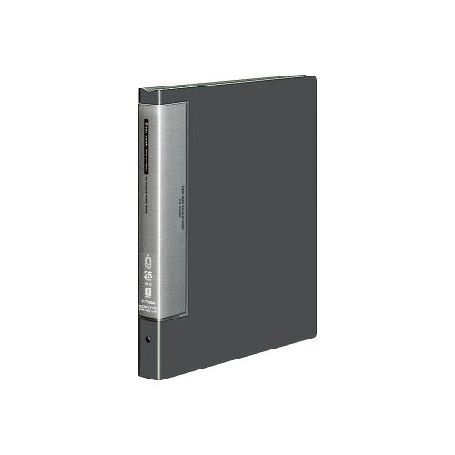 コクヨ クリヤーブック替紙式濃灰A4縦背幅33mm