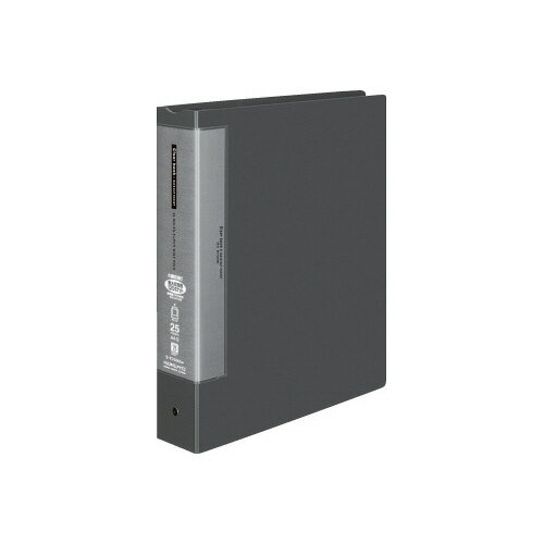 コクヨ クリヤーブック替紙式濃灰A4縦背幅63mm