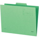 コクヨ 1/3カットフォルダーカラー第2見出しA4緑10枚