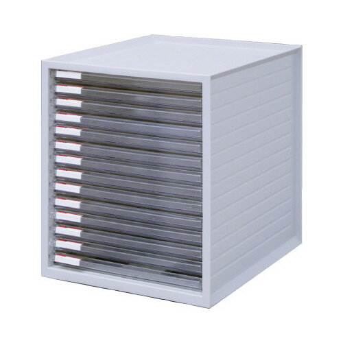 アイリスオーヤマ 超浅型レターケース14段 ホワイト