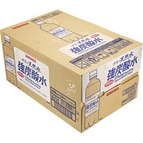 サンガリア 伊賀の天然水強炭酸水PET 500...の紹介画像2