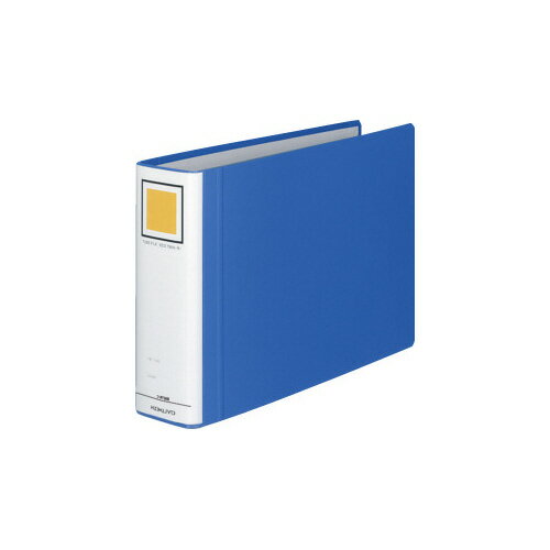 コクヨ チューブFエコツインR青A4横背幅75mm