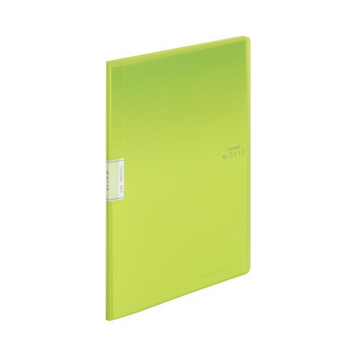 コクヨ クリヤーブックモッテA4縦　10P　黄緑