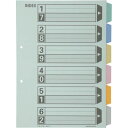 コクヨ カラー仕切カード A4縦 2穴 6山 10組×3