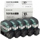 キングジム テプラ PROテープ エコ透明18mm黒文字×20