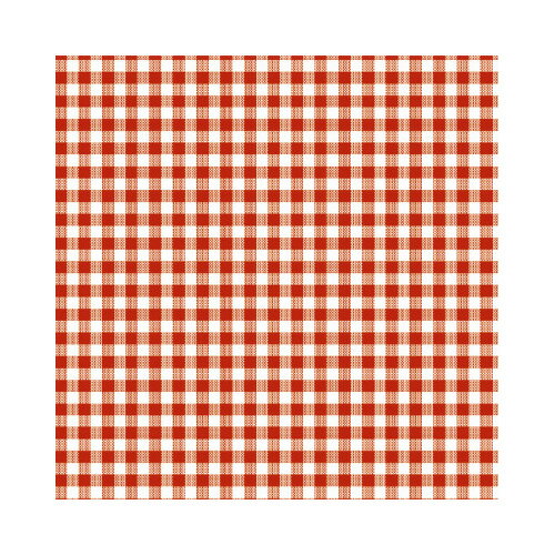 ササガワ 包装紙 レトロギンガム赤 半才判 50枚