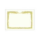 ササガワ 金箔賞状用紙 A4判 縦書用 白 5P【取寄商品】
