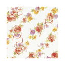 ササガワ 包装紙 フラワーリンク 半才判 50枚【取寄商品】