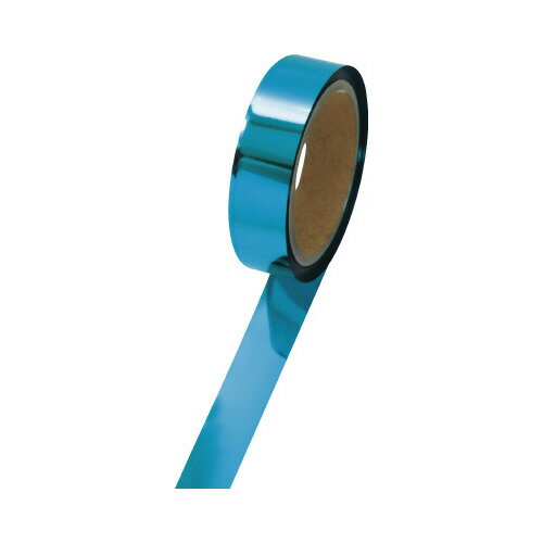 ササガワ メッキテープ 青 幅25mm長さ50m