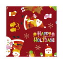 ササガワ 包装紙 ウールサンタ赤 半才判【取寄商品】