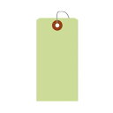 ササガワ カラー荷札 中 黄緑 一穴 2000枚入【取寄商品】