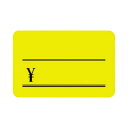 ササガワ 蛍光カード ¥付き イエロー 中 30枚入