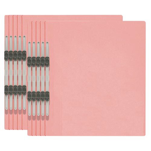 プラス エコノミーフラットファイル A4縦 ピンク 10冊
