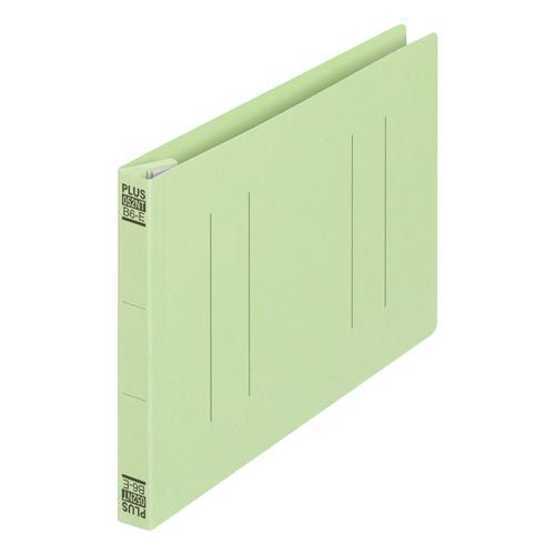プラス フラットファイルB6E縦罫線タイプ グリーン×10