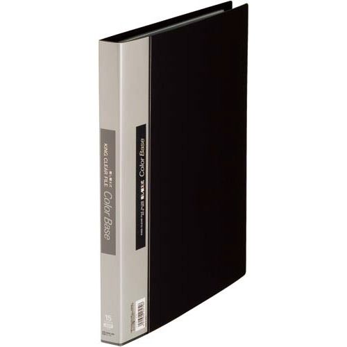 キングジム カラーベース差替式黒A4縦背幅25mm30穴