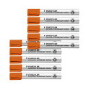 ステッドラー ホワイトボードマーカールモカラー丸芯オレンジ×10