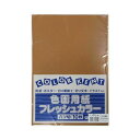 エヒメ紙工 再生色画用紙 八切 こげちゃ 10枚