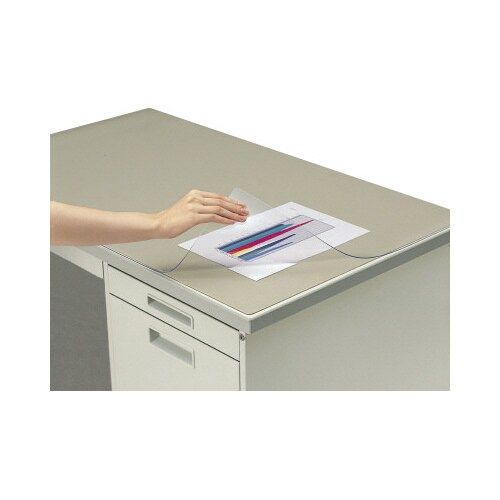 コクヨ デスクマット軟質 下敷付/灰 1387×687mm