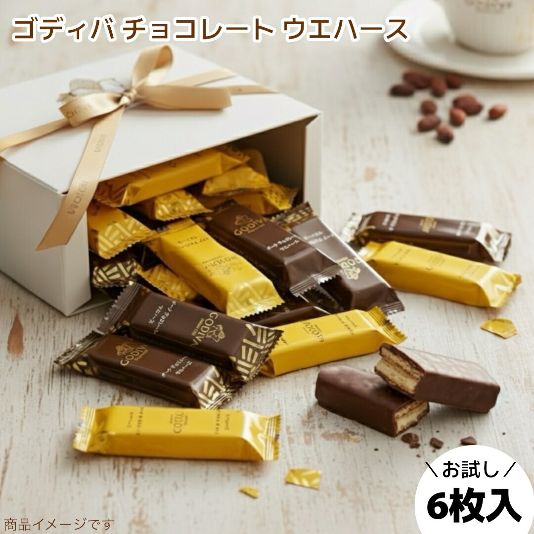 1000円ポッキリ 送料無料 ゴディバ ウエハース チョコレート 6枚セット バラ売り (食品Gウエハ6) お試し チョコ ウェハース GODIVA ス..