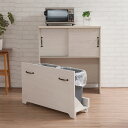 クーポン配布中/2分別ダストボックス24L付 引戸タイプ 幅80×奥行30×高さ89cm ゴミ箱 サイドボード キッチンボード キッチンカウンター下収納 キャビネット 食器棚 リビング 作業台 ラック 隙間 すき間 すきま インテリア 家具 北欧 おしゃれ fy-0040