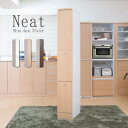 クーポン配布中/【Neat】2分別 スリムダストボックス 14L ペール付 幅25×奥行45×高さ179.5cm ゴミ箱 ダストBOX 食器棚 収納ラック キッ...