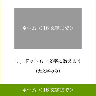 ネーム<16文字まで>