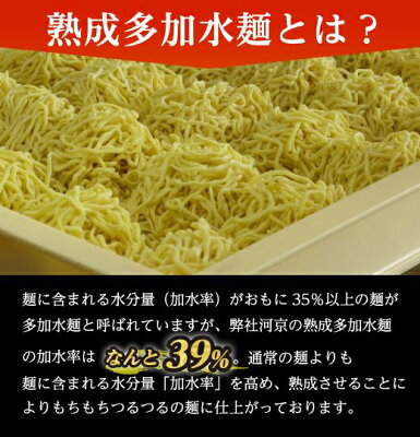 喜多方ラーメン河京 楽天市場店 【自家製麺】喜多方ラーメン 熟成多加水麺 麺単品 | 河京 太麺 ちぢれ麺 画像3